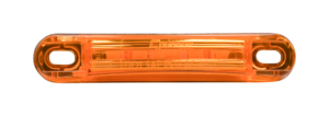 Opti-Luxx 120 Series 4" Red & Oval Amber Marker with Guard (Screw Mount, 2-Wire Connection)