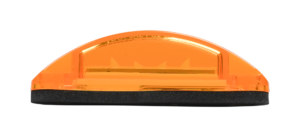 Opti-Luxx 120 Series 4" Red & Oval Amber Marker with Guard (Screw Mount, 2-Wire Connection)