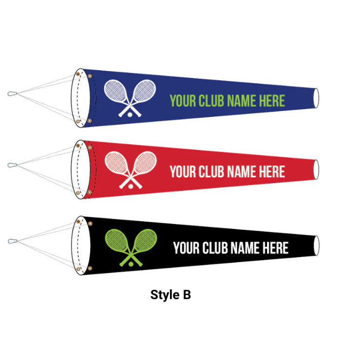 Personalized Text Tennis Lightweight Windsock