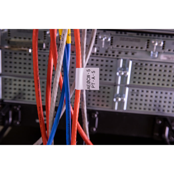 QuickFlag Tapered Wire and Cable Flag Labels for M21 Printers - 1.75" x 0.75"