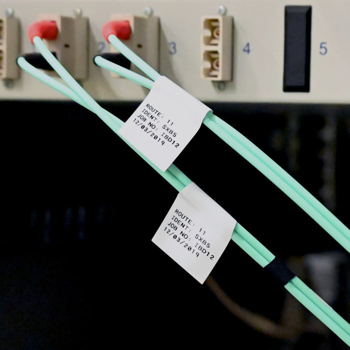 QuickFlag Tapered Wire and Cable Flag Labels for M21 Printers - 1.75" x 0.75"