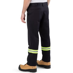 Big Bill 100% Cotton Industrial Work Pants with Reflective Tape - Navy