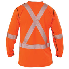 Big Bill High Visibility Long-Sleeve Athletic Performance T-shirt - Yellow