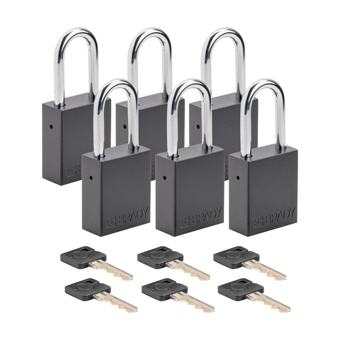 Velocity Aluminum Safety Lockout Padlock- Keyed Different