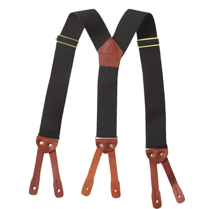Big Bill Elastic Button Clasp Suspenders