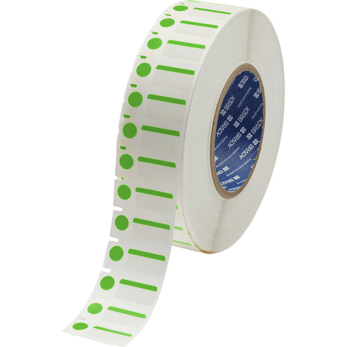 Brady 3 Core Color Polyester Vial & Tube Labels - Durable Lab Labels for Easy Sample Identification & Organization