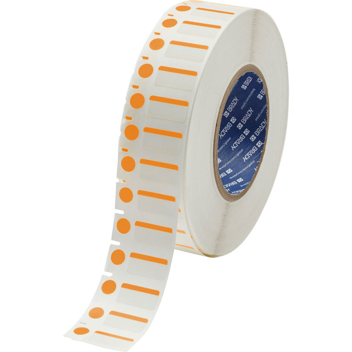 Brady 3 Core Color Polyester Vial & Tube Labels - Durable Lab Labels for Easy Sample Identification & Organization