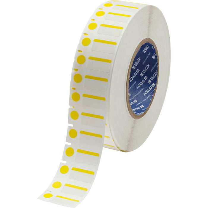 Brady 3 Core Color Polyester Vial & Tube Labels - Durable Lab Labels for Easy Sample Identification & Organization
