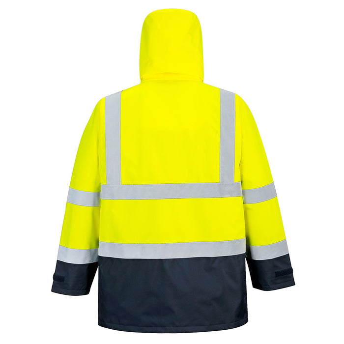 Hi-Vis 5-in-1 Contrast Executive Jacket - US768-Winter Jackets-Portwest-[Safety Supply]-Mann Supply