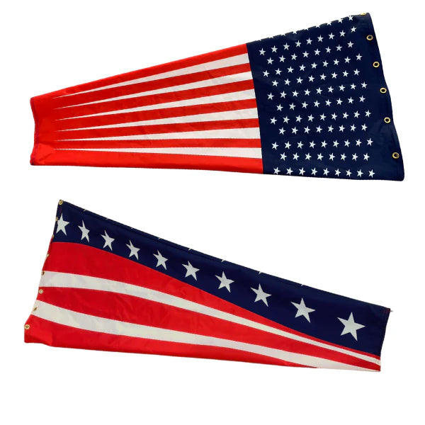 American Flag Heavy-Duty Windsock Outdoor Use