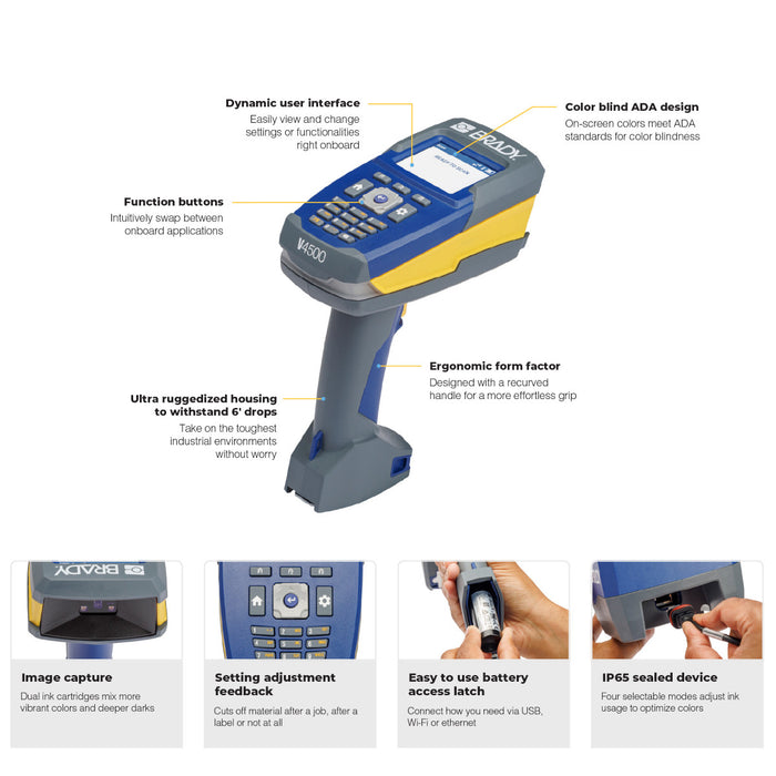 M710 Label Printer with V4500 Barcode Scanner and Software Kit