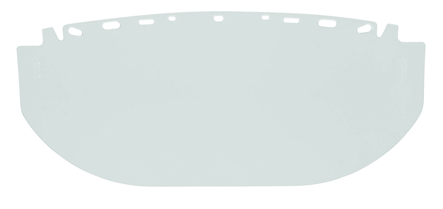 Bullard Clear, Flat, Multi-Fit Tritan Visor, 9" x 19 3/4" x 0.060", For Use With Bullard Brackets And Most Competitive Models.