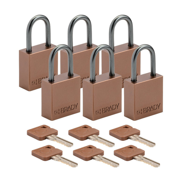 Aluminum Padlocks - Mann Supply BradyAluminum Padlocks