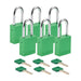 Aluminum Padlocks - Mann Supply BradyAluminum Padlocks