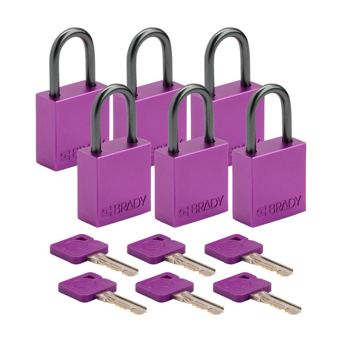 Aluminum Padlocks - Mann Supply BradyAluminum Padlocks