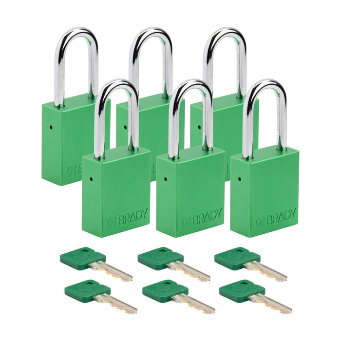 Aluminum Padlocks - Mann Supply BradyAluminum Padlocks