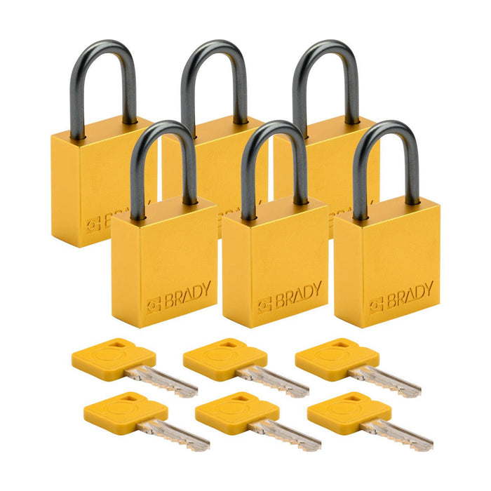 Aluminum Padlocks - Mann Supply BradyAluminum Padlocks