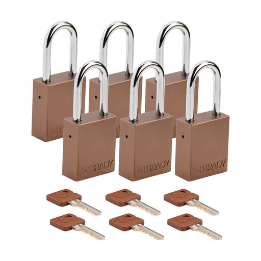 Aluminum Padlocks - Mann Supply BradyAluminum Padlocks