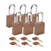 Aluminum Padlocks - Mann Supply BradyAluminum Padlocks