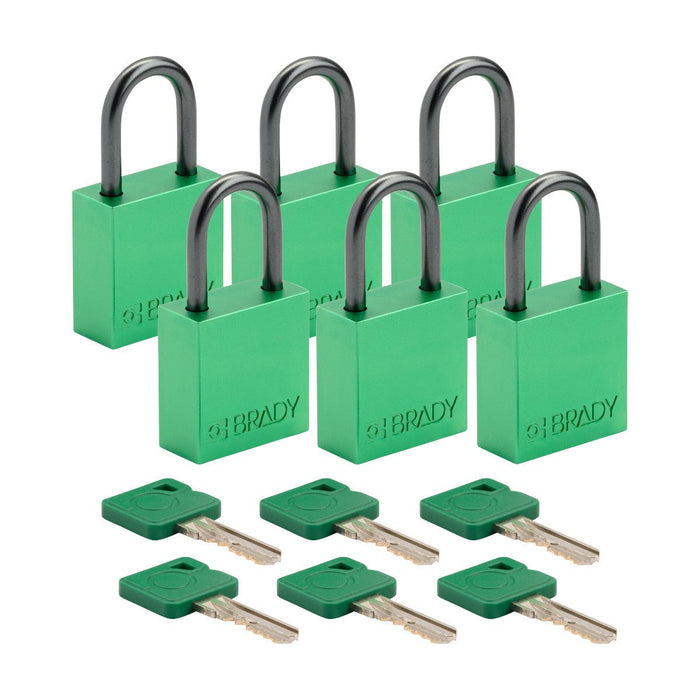 Aluminum Padlocks - Mann Supply BradyAluminum Padlocks