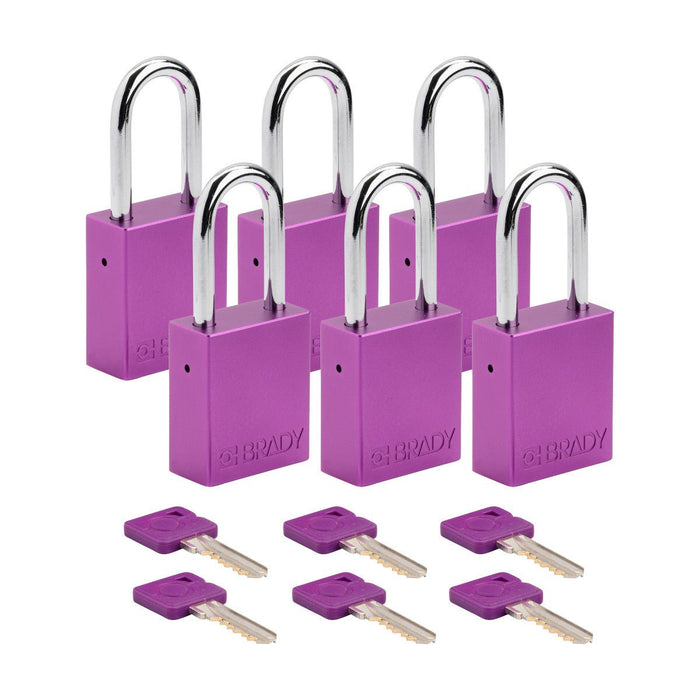 Aluminum Padlocks - Mann Supply BradyAluminum Padlocks