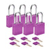 Aluminum Padlocks - Mann Supply BradyAluminum Padlocks