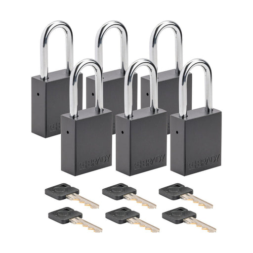 Aluminum Padlocks - Mann Supply BradyAluminum Padlocks