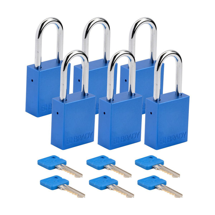 Aluminum Padlocks - Mann Supply BradyAluminum Padlocks