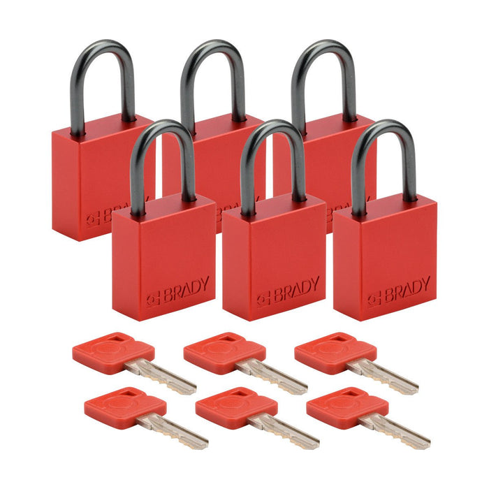 Aluminum Padlocks - Mann Supply BradyAluminum Padlocks