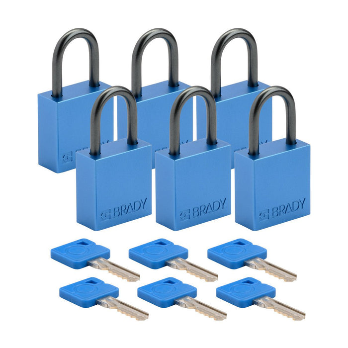 Aluminum Padlocks - Mann Supply BradyAluminum Padlocks