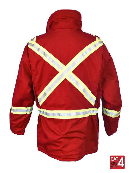 Style 3215 - Avenger 9 oz Insulated Parka - Red