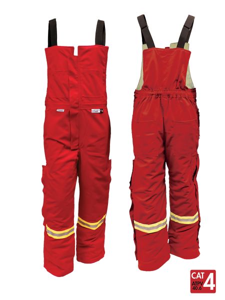 Style 3225 - Avenger 9 oz Insulated Bib Pants - Red