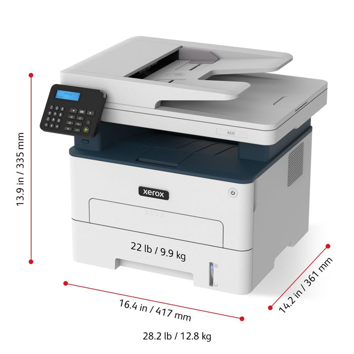 Xerox B225 Monochrome laser all-in-one printer.