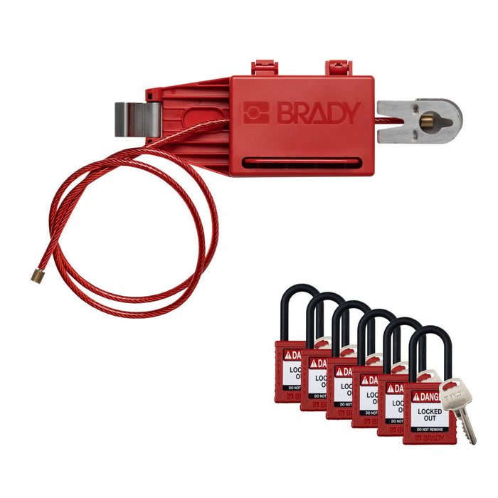 Ball Valve Lockouts - Mann Supply BradyCircuit Breaker Lockouts