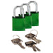 Aluminum Padlocks - Mann Supply BradyAluminum Padlocks