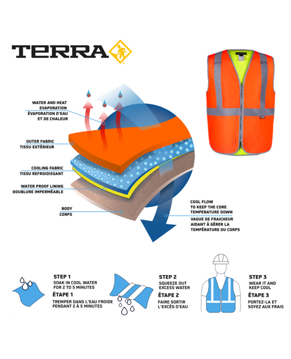 Terra Hi-Vis Cooling Vest