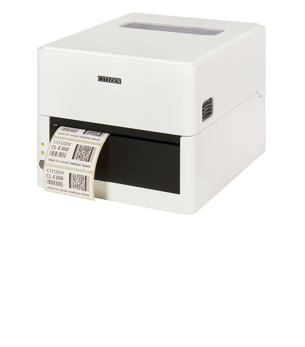 Citizen CL-E300 Label Printer-POS Printer-Citizen-203 DPI/ USB/ Ethernet & Serial/ White-Mann Supply