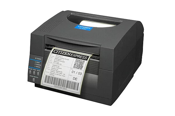 Citizen CL-S521-II Compact Direct Thermal Label Printer - High-Quality 203 DPI, Fast Ethernet & Wi-Fi Connectivity, Ideal for Businesses