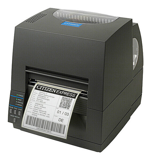 Citizen CL-S621-II Label Printer : 203 DPI with Premium Ethernet and Short-Range Wi-Fi (ES04).-Desktop Label Printer-Citizen-Direct Thermal & Thermal Transfer-Gray-Mann Supply