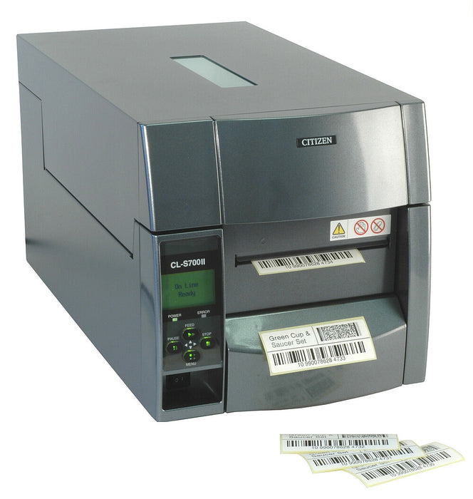 Citizen CL-S7XXDT-II Industrial Label Printer-Industrial Label Printer-Citizen-DT / 203 DPI-Direct Thermal-Gray-Mann Supply