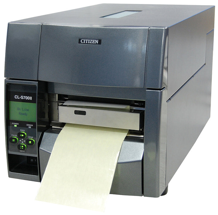 Citizen CL-S703II Label Printer : 300 DPI, with Premium Ethernet Interface.-Desktop Label Printer-Citizen-Direct Thermal & Thermal Transfer-Gray-Mann Supply