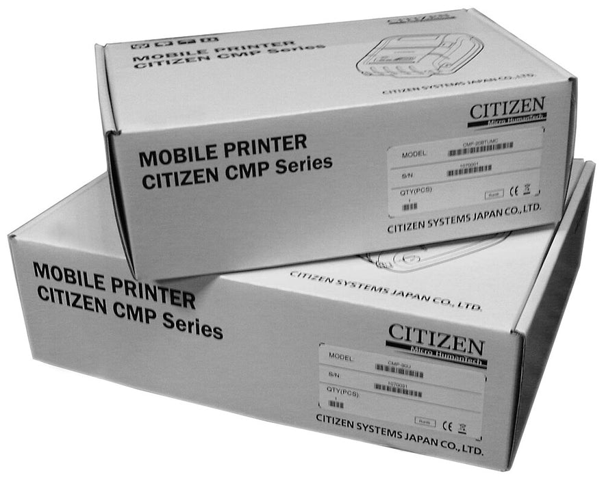 CMP-30II Mobile Label Printer.-Desktop Label Printer-Citizen-Serial & USB/ZPL II*-Mann Supply