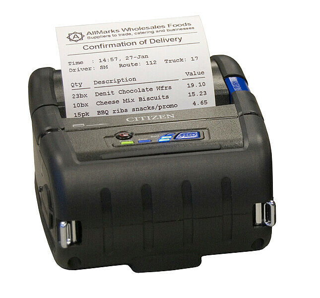 CMP-30II Mobile Label Printer.-Desktop Label Printer-Citizen-Serial & USB/ZPL II*-Mann Supply