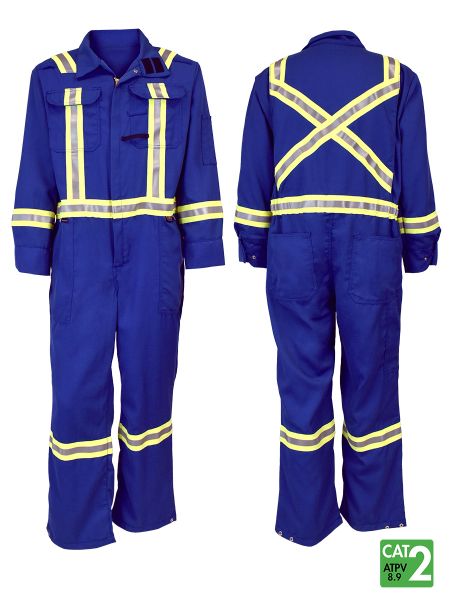 Style 109 - Westex® DH Antistat 6.5 oz Deluxe Coveralls - Royal Blue