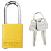 Durable Aluminum Safety Lockout Padlocks – Corrosion - Resistant, Color - Coded, for OSHA Compliance in Industrial Facilities - Mann Supply Brady