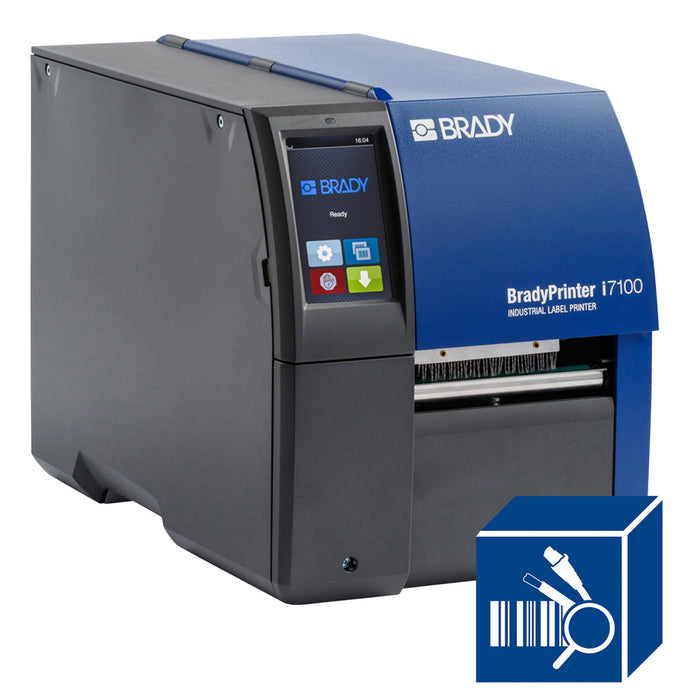 BradyPrinter i7100 with CR1500 Barcode Scanner and Software Kit