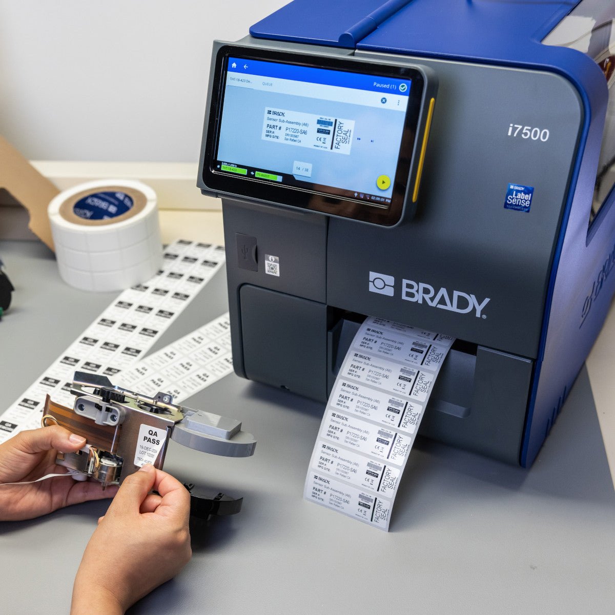 i7500 Industrial Label Printer with Product and Wire ID Software - 300 ...
