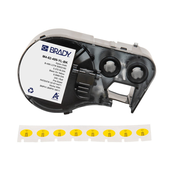 Label Tape with Ribbon - Mann Supply BradyAggressive Adhesive Labels