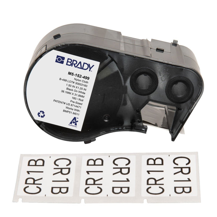 Label Tape with Ribbon - Mann Supply BradyAggressive Adhesive Labels