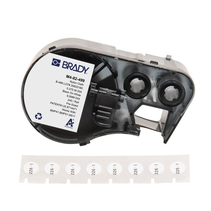 Label Tape with Ribbon - Mann Supply BradyAggressive Adhesive Labels